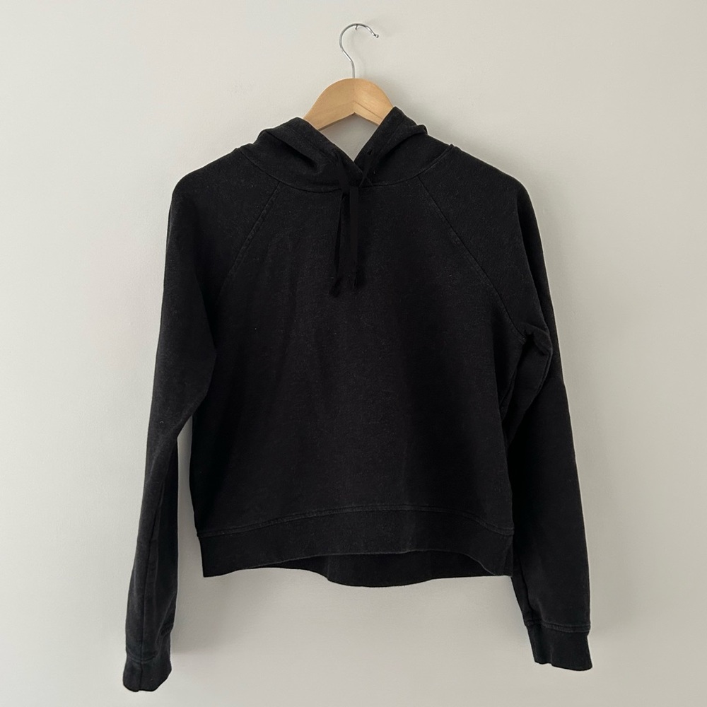 Sunday Best Raglan Hoodie GUC Heather Black Size S